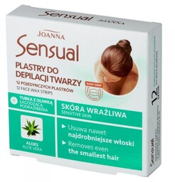 JOANNA Sensual Plastry do depilacji twarzy - skóra