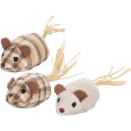 Flamingo JCHAT Karo Mysz Beżowa 12CM Asortyment Display