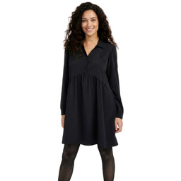 Sukienka damska Naf Naf Alba koszulowa czarna-L
