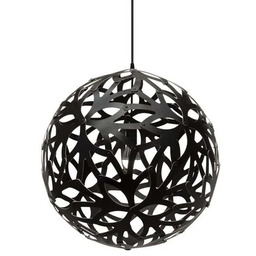 david trubridge - Floral Lampa Wisząca Ø80 Czarna