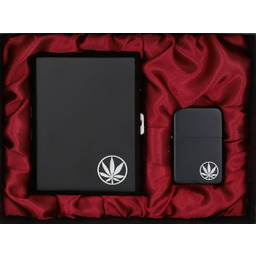 Zestaw Prezentowy Zapalniczka Papierośnica Gandzia