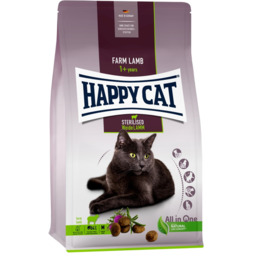 HAPPY CAT Sterilised Jagnięcina 10 kg dla kotów