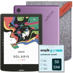 Zestaw Czytnik E-booków inkBOOK Solaris Color Violet +