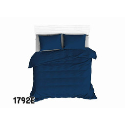 Karo Pościel bawełniana 200x200 1792E granatowa navy 32