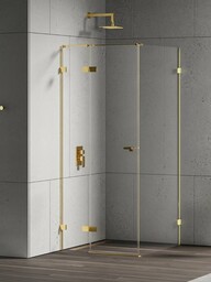 Złota kabina prysznicowa 120x90 lewa EXK-4715 Eventa Gold