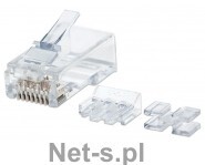 Intellinet Wtyk RJ45 Cat6a UTP, na drut, 80szt,