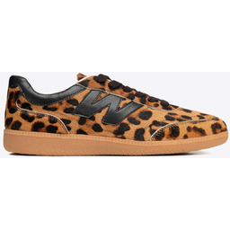Damskie sneakersy z naturalnego włosia brązowo - czarne