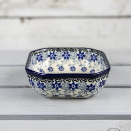 Miska ceramiczna 12,5 x 12,5 cm, Bolesławiec