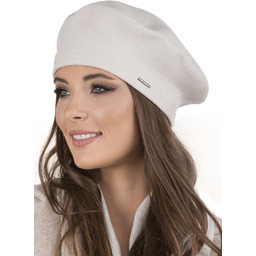Vivisence 7005 Beżowy Uni Nakrycie Głowy Beret