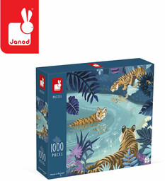 Janod, puzzle, artystyczne Spotkanie tygrysów, 1000 el.