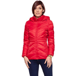 Wrangler, Kurtka damska, Short Puffer Salsa Red W4124V5Wn,