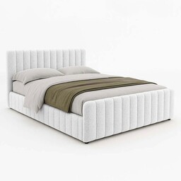 Łóżko tapicerowane z pojemnikiem SFG0167 120x200 Boucle Jasny