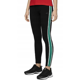 4F Getry Damskie Legginsy Spodnie Czarne Sport Xs