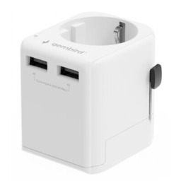 GEMBIRD Adapter podróżny TPA-EU2A12-01-W (Globalny)