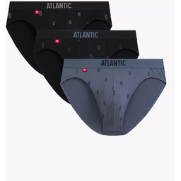 Slipy męskie sport Atlantic 3MP-210 CZA/DENJ/CZA 3-pak