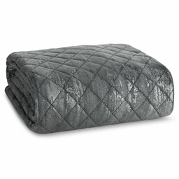 Eurofirany Narzuta dekoracyjna 170x210 Blink 3 stalowa srebrna