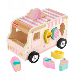 Fisher-Price Ciężarówka z lodami Sorter kształtów Drewniana zabawka