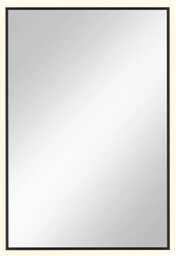 Elior Czarne lustro prostokątne led 60x90 cm -