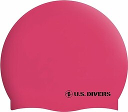 U.S. Divers Damska silikonowa czapka damska, różowa, jeden