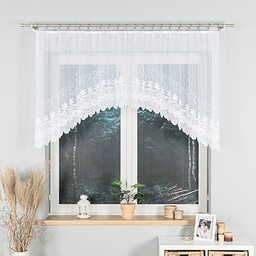 Markizeta Firana żakardowa gotowa ze wzorem pasowym 250x100