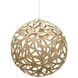 david trubridge - Floral Lampa Wisząca Ø100 Bambusowa