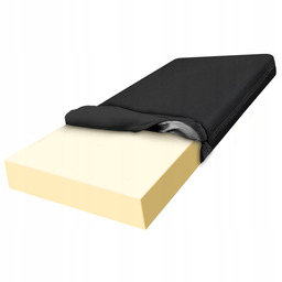 Materac 110x200 pianka H2 wentylująca antyalergiczna czarny pokrowiec