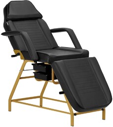 Fotel kosmetyczny 557g z kuwetami złoto czarny