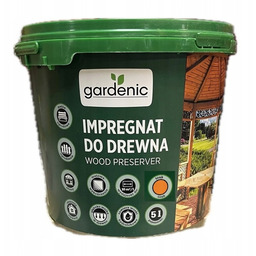 Impregnat do drewna kolor Teak 5L z woskiem