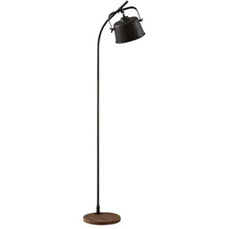 Lindby - Rubinjo Lampa Podłogowa Wood/Black