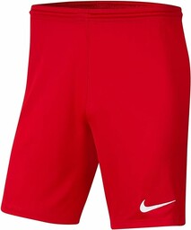Nike Mężczyźni Dry Park III Spodenki, Czerwony/Biały