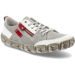 Rieker Szare Półbuty Modne Obuwie Damskie