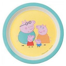 Talerzyk Deserowy Fi 18 Cm, Świnka Peppa, Żółty