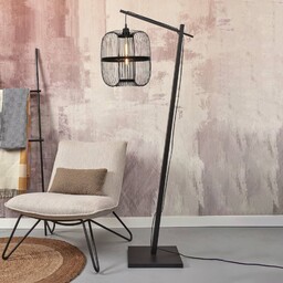 Good & Mojo Lampa stojąca Hokkaido, czarny, salon