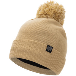 Czapka zimowa PIT BULL BUBBLE SMALL LOGO beżowa