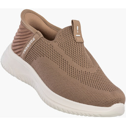 Sneakersy Damskie Wsuwane Buty Sportowe Slip-on Lekkie Brązowe