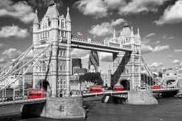 Czerwone Autobusy - Tower - Londyn - plakat