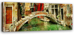 Obraz na płótnie, Mostek w Wenecji 90x30