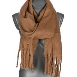 Szalik damski zimowy szal ciepły dred z frędzlami