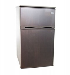 Mała lodówka z zamrażalnikiem 89L 85cm Inox