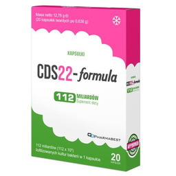 CDS22-formula 112 mld liofilizowanych kultur bakterii, 20 kaps.