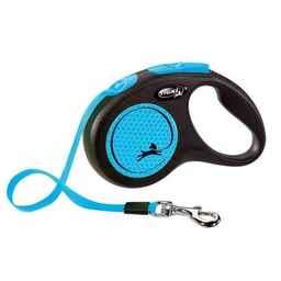 FLEXI Smycz automatyczna New Neon S taśma 5