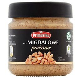 Masło migdałowe prażone, bezglutenowe, Primavika, 185g
