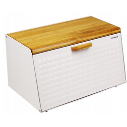 Chlebak jednoczęściowy Klausberg beżowy, biały metal