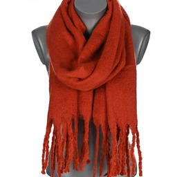 Szalik damski zimowy szal ciepły dred z frędzlami