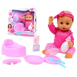 Lalka Newborn Bobasek 43 CM Sikający Z Nocnikiem