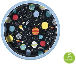Talerzyki urodzinowe Kosmos - 18 cm - 8