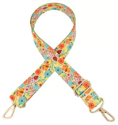Pasek do torebki FLOWERS 37mm ZEPNIJ srebrne