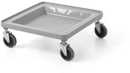 WÓZEK NA KOSZE UNIWERSALNY 500x500x180 mm JASNOSZARY AMERBOX