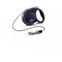 FLEXI Smycz automatyczna Black Design XS linka 3