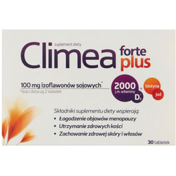 Climea Forte Plus Tabletki łagodzące objawy menopauzy suplement
